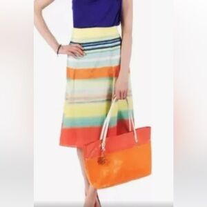Ted Baker Multi Colored Chiffon Full Skirt